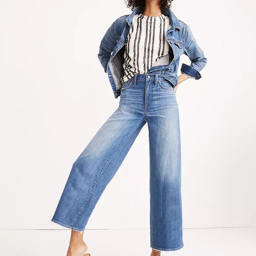 Madewell Tall Wide-Leg Crop Jeans